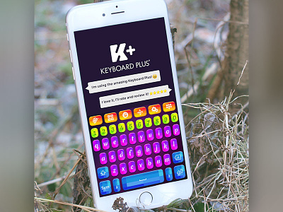 Colorful Keyboard Theme colorful colors concept custom design keyboard photoshop plus purple theme