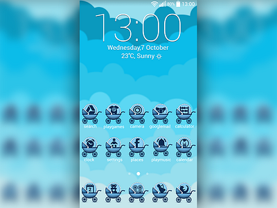 Baby Blue Icons