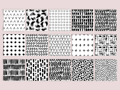 50 Messy Patterns | Type and Graphics Lab by Svetlana Postikova on Dribbble