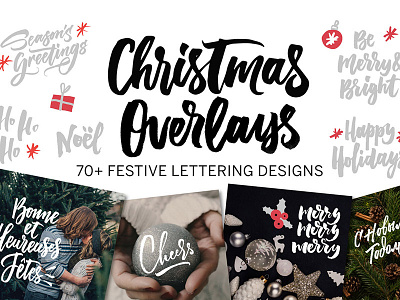 Christmas Overlays background calligraphy christmas decoration holidays lettering overlay photo overlay print quote saying typography