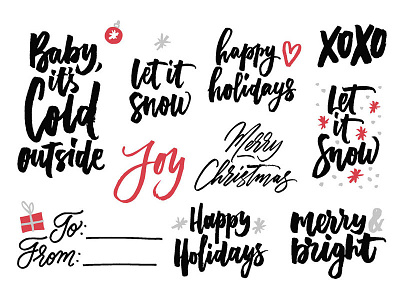 Christmas Overlays background calligraphy christmas decoration holidays lettering overlay photo overlay print quote shape typography