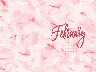 February 2017 Calendar | Type and Graphics Lab background brush calendar custom type hand drawn inspirational lettering logo pattern type typography