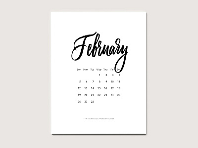 Free Printable Calendar | Feb 2017