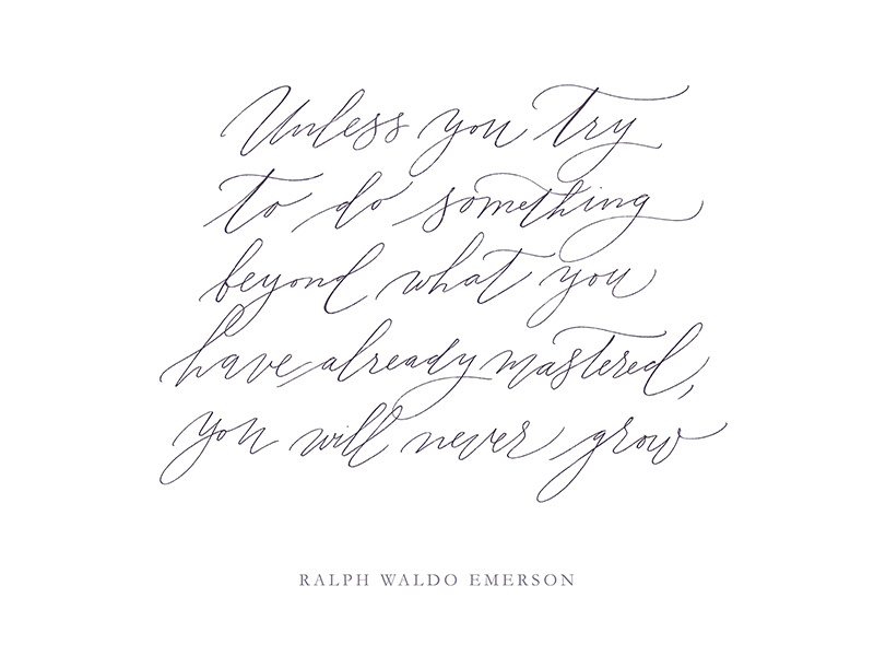 Quote by Ralph Waldo Emerson by Svetlana Postikova on Dribbble