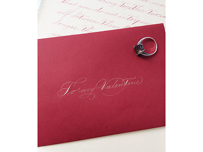 To My Valentine calligraphy custom type hand drawn hand written inspirational lettering love modern type typography valentine