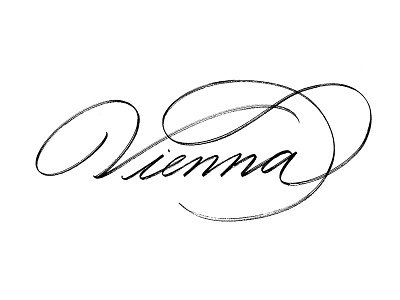 Vienna brush custom type editorial hand drawn hand written inspirational lettering logo quote type typography