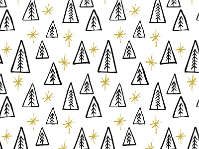 Christmas Trees: Objects And Patterns background children christmas decoration holidays object pattern print seamless shape tree winter