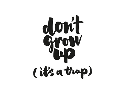 Don't grow up art baby cute illustration lettering nursery overlay pattern print seamless surface vector