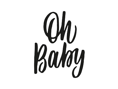 Oh baby art baby cute illustration lettering nursery overlay pattern print seamless surface vector