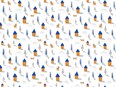 Winter Wonderland background children christmas decoration holidays object pattern print seamless shape tree winter