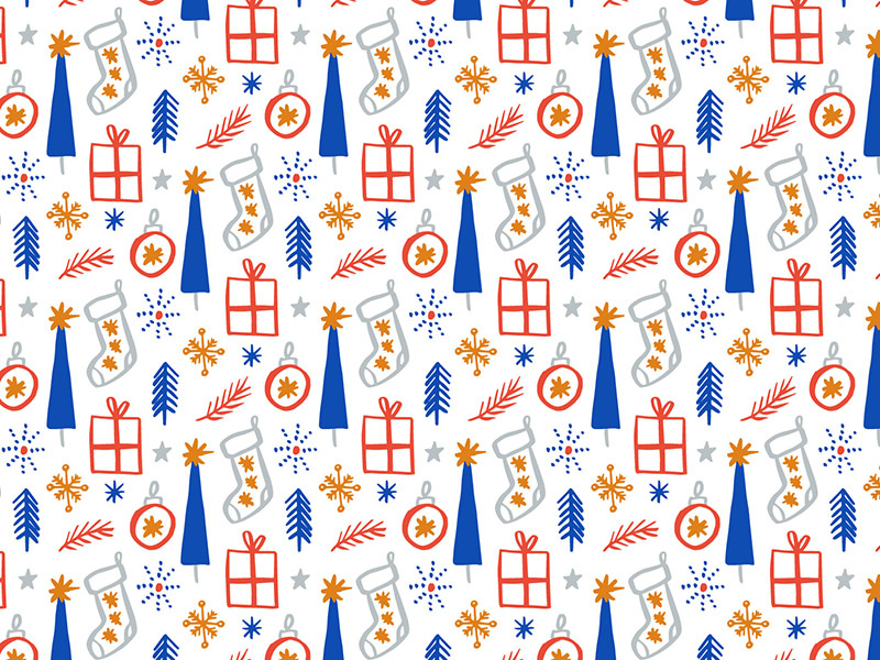 Winter wonderland patterns previews 08 dribbble