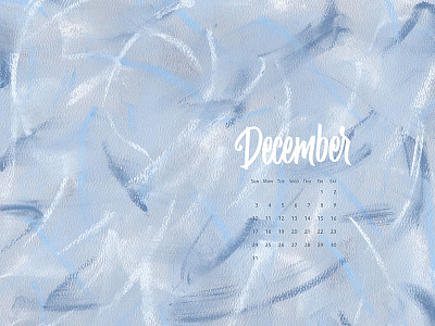 Free Desktop Calendar (December 2017) background brush calendar custom type hand drawn inspirational lettering logo pattern type typography