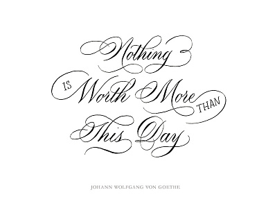 This Day calligraphy custom type editorial hand drawn hand written inspirational lettering modern quote type typography