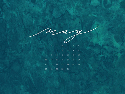 Free Desktop Calendar (May 2018)