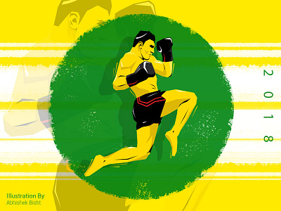 Be Strong..!! creative art digitalart illustration minimalart poster sports vectorgraphics