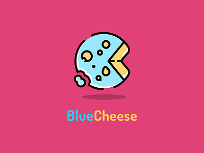 Blue Cheese Logo blue cheese cheese cute illustration logo