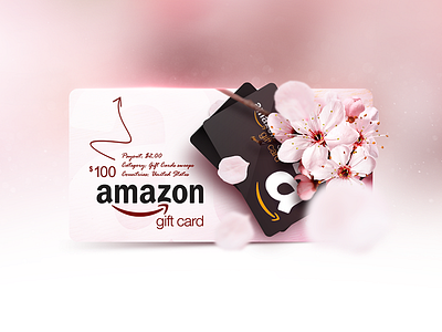 amazon gift card ad for affiliate network ad amazon card flowers gift leaves rose spring