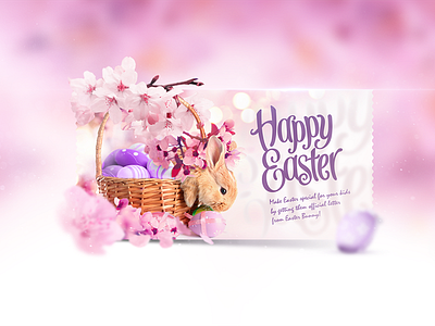 Easter Bunny ad ad affiliate bunny cpa eggs flowers happyeaster light rose