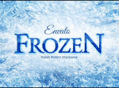 Frozen Ice Logo After Effects Template after effect christmas freeze frozen greetings ice identity instagram logo movie new year opener snow title titles water winter wishes