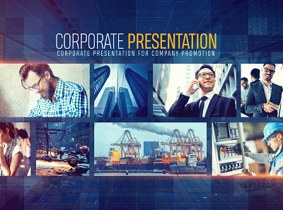 Corporate Presentation for Company Promotion After Effects Proje after effect cinematic design logo motion design motiongraphics opener opening titles template titles