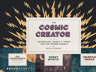 Cosmic Astrology, Magic & Tarot Set