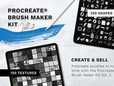Procreate Brush Maker Kit 2 3d animation app art brand branding design flat graphic design icon illustration illustrator logo logo design mobile motion graphics typography ui ux vector