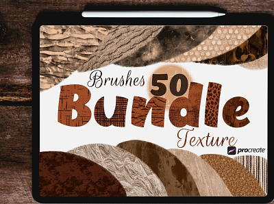 Procreate Texture Brushes Bundle 3d animation app art branding design flat graphic design icon illustration illustrator logo minimal motion graphics typography ui ux vector web website