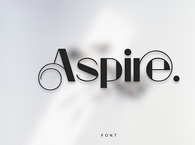 Aspire Typeface 3d animation app art branding design flat graphic design icon illustration illustrator logo minimal motion graphics typography ui ux vector web website