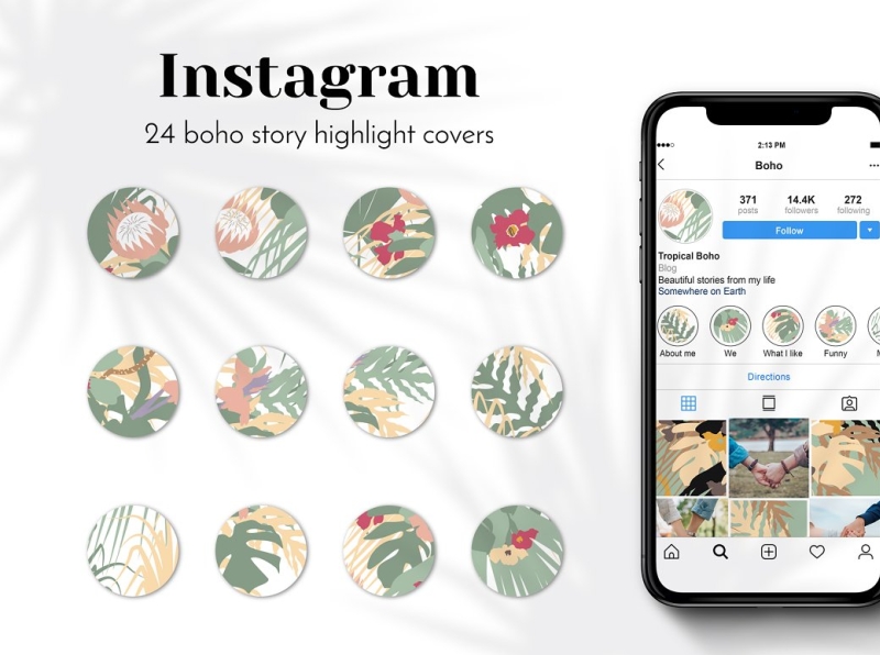 Boho Instagram Story Highlights by Bro ther on Dribbble
