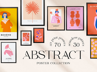 Abstract Art Prints Posters 3d animation app art branding design flat graphic design icon illustration illustrator logo minimal motion graphics typography ui ux vector web website