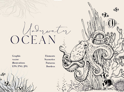 OCEAN vector illustration 3d animation app branding design graphic design icon illustration logo motion graphics ui