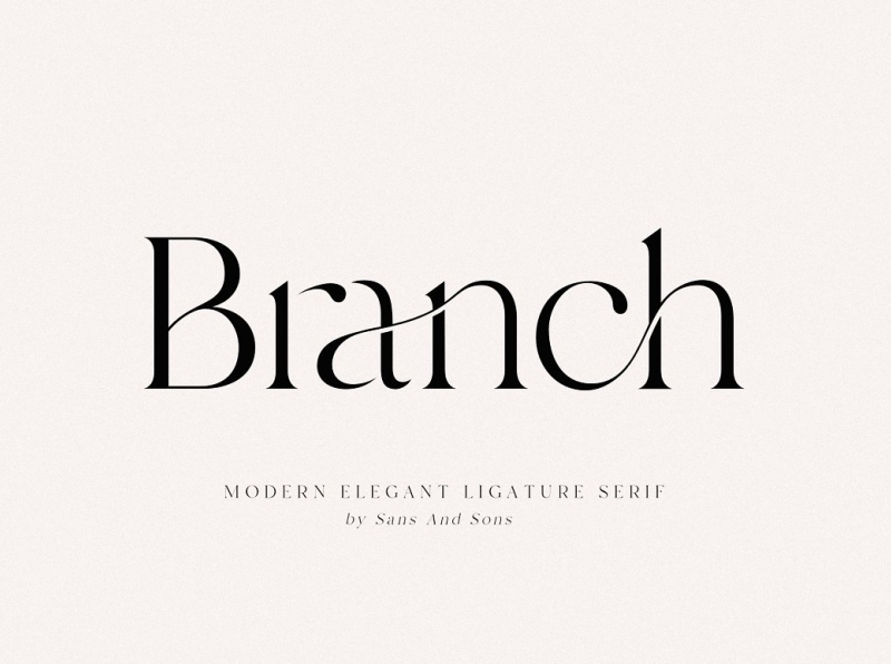 Branch - Modern Ligature Serif by Bro ther on Dribbble