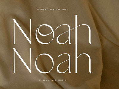 Noah - Elegant Ligature Font 3d animation branding design elegant ligature font graphic design icon illustration ligature font logo motion graphics ui ux vector