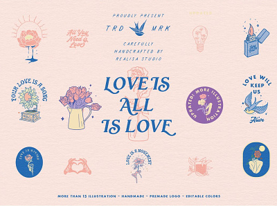 Valentine's - Love is All is Love 3d animation branding design graphic design graphics icon illustration lettering logo love drawing monogram motion graphics ui valentine clipart valentines valentines day valentines day clipart vector