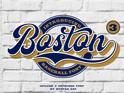 Boston Red Sox Script by Mark Crosby on Dribbble