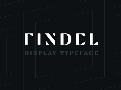 Findel Display Typeface 3d animation art deco fonts branding cool fonts design display typeface elegant fonts graphic design headline icon illustration logo magazine modern fonts motion graphics poster small capitals stylish vector