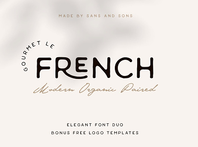 Le French - Organic Paired Duo 3d animation branding design elegant fonts graphic design hand lettered fonts handwriting fonts icon illustration logo logo fonts modern fonts motion graphics paired duo popular font roman fonts signature fonts vector wedding fonts