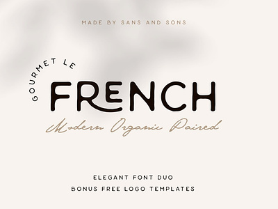 Le French - Organic Paired Duo 3d animation branding design elegant fonts graphic design hand lettered fonts handwriting fonts icon illustration logo logo fonts modern fonts motion graphics paired duo popular font roman fonts signature fonts vector wedding fonts