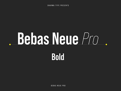 Bebas Neue Pro - Bold