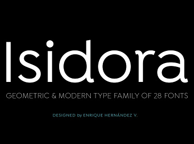Isidora 3d animation branding contemporary design display title fashionable functional geometric graphic design icon illustration isidora latinotype logo motion graphics packaging branding sans soft vector