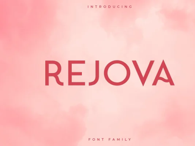 Rejova Font Family – Sans Serif 3d animation branding design graphic design icon illustration logo motion graphics ui ux vector