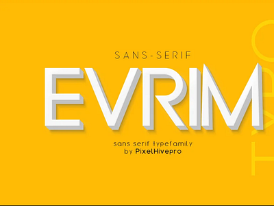 Evrim Sans Serif Font 3d animation branding design graphic design icon illustration logo motion graphics ui ux vector