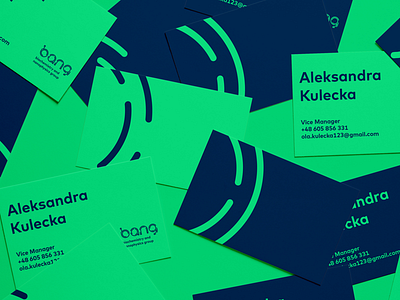 Business Cards for BANG bio chemistry design font mockup photoshop physics poster typography