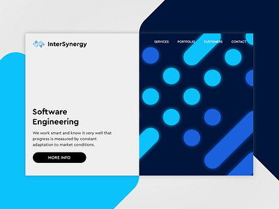 InterSynergy - landing page/logo concept