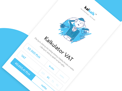 VAT Calculator - Daily UI #004 calculator dailyui illustration minimal sketch ui
