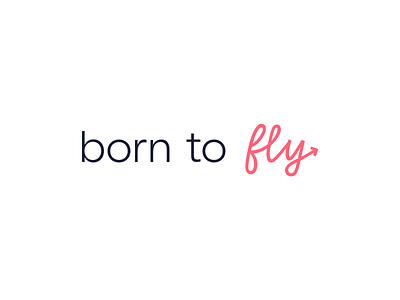 Born to Fly Logo business cards design logo minimal social media startup typography