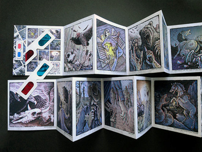 Texan Gothic 3D Accordion Illustration Books