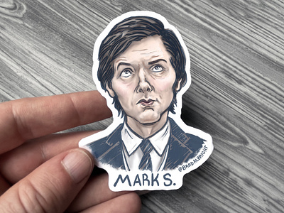 Sticker-A-Day May #2 - Mark S. (Severance)