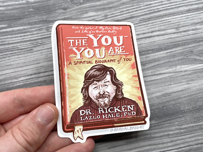 Sticker-A-Day May #8 - The You You Are (Severance) daily drawing etsy illustration line art ricken lazlo hale phd self help book severance the you you are