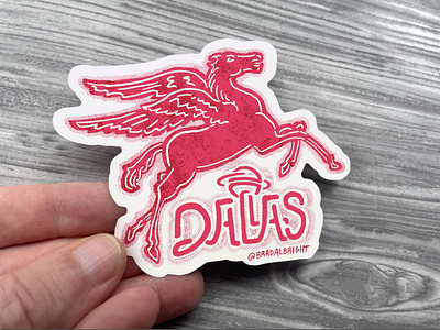 Sticker-A-Day May no. 24 - Dallas Pegasus